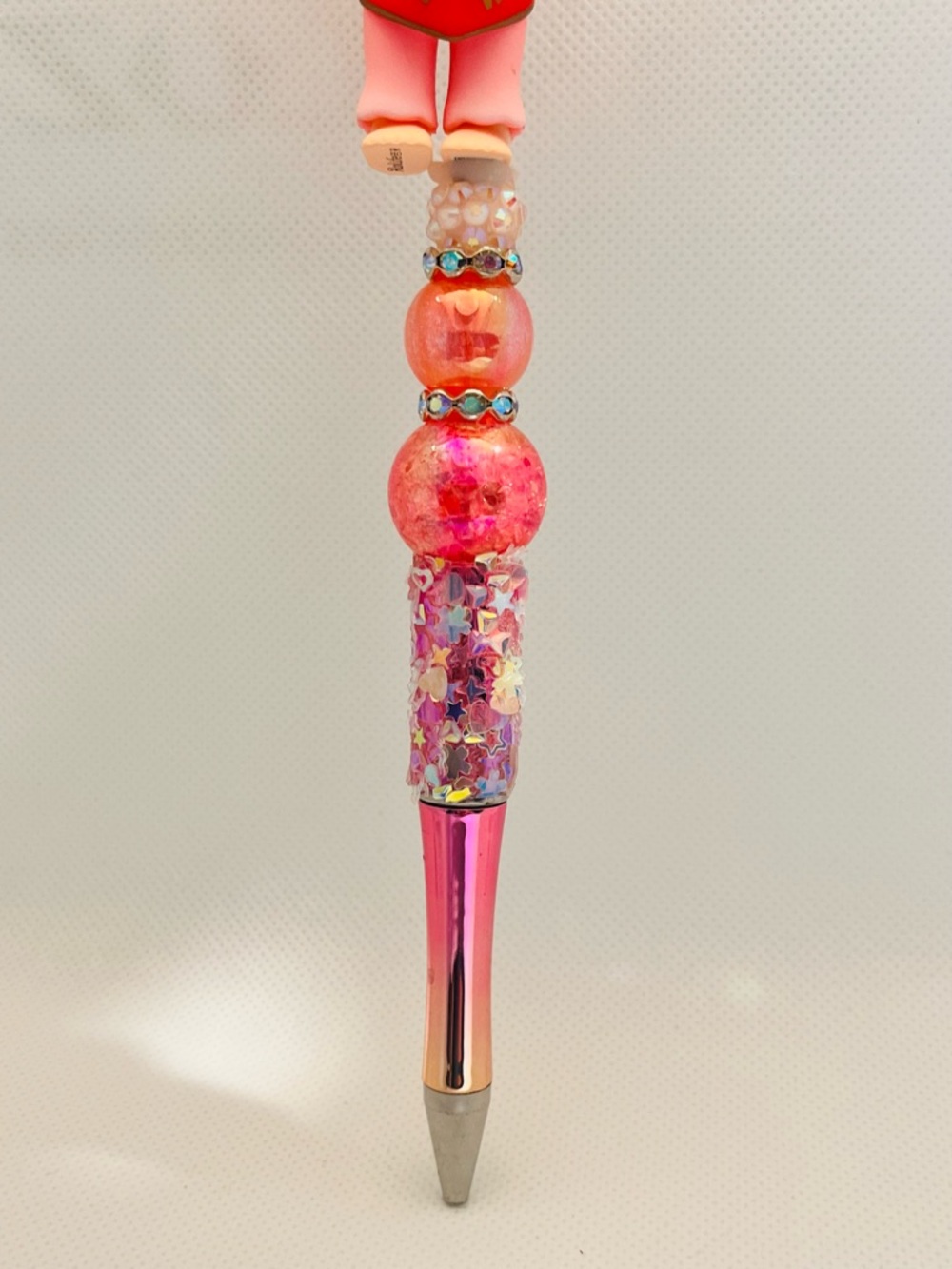 Pink Cute Character Nanci Beaded Handmade - Picture 3 of 3